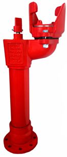 EFEKT hydrant podziemny DN100 EN14339, rura odwadniająca, ocynkowany ogniowo, pokryty powłoką elastomerową, Przepływ Q, dla hydrantu dn 80, 16 bar, sprzęt pożarniczy, cechy konstrukcyjne, kołnierze owiercone zgodnie z, bez konieczności odkopywania hydrantu, pokryte fluidyzacyjnie, żywicą epoksydową,