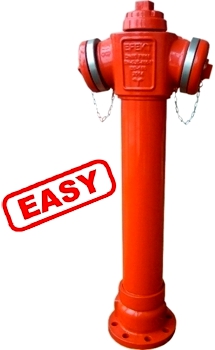 EFEKT hydrant nadziemny DN80 monoli monolityczny pn-en-14384 en14384 en1092 en-1092 tani hydrant tani nadziemny hydrant żeliwny kolumna stalowa z pojedynczym zamknięciem 9119-e easy 9121-easy L2150