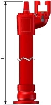 EFEKT S.A. Hydrant podziemny DN 80 EASY cena L2150 RD1500 mm wkop schemat instalacja cennik certyfikat cnbop józefów ppoż przeciwpożarowy pożarniczy
