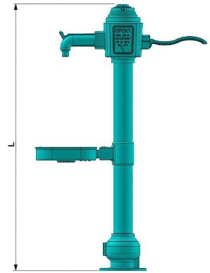 EFEKT S.A. Hydrant publiczny schemat przykład zabudowy montaż zdroju nostalgia fabryka armatury żeliwny punkt czerpania wody pompy zdroje z odwadniaczem samoczynne całkowite odwodnienie instalacjach wodociągowych pobór wody